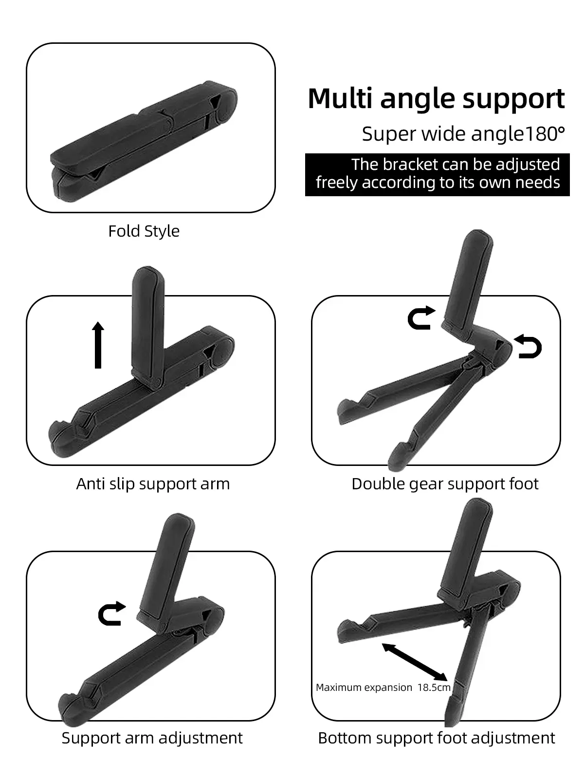 Monitor with stand open